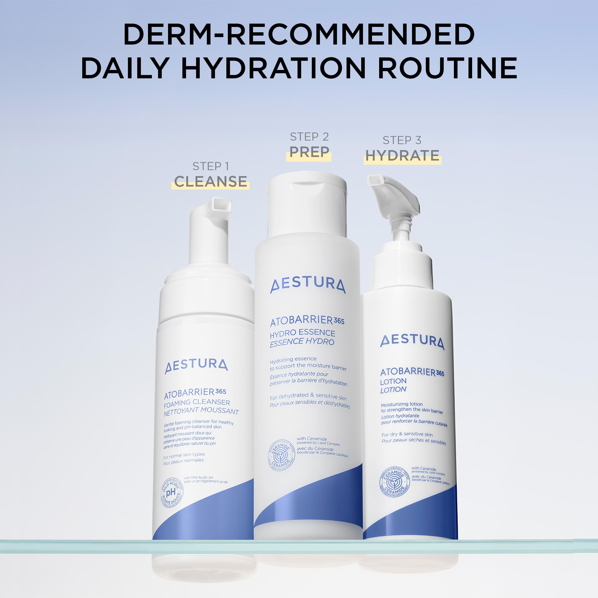 AESTURA ATOBARRIER365 Lightweight Korean Face Moisturizer with Ceramides | Strengthens Barrier, Fast-Absorbing Hydration, Suitable for Dry, Normal & Sensitive Skin, 150ML / 5.07 fl. Oz.